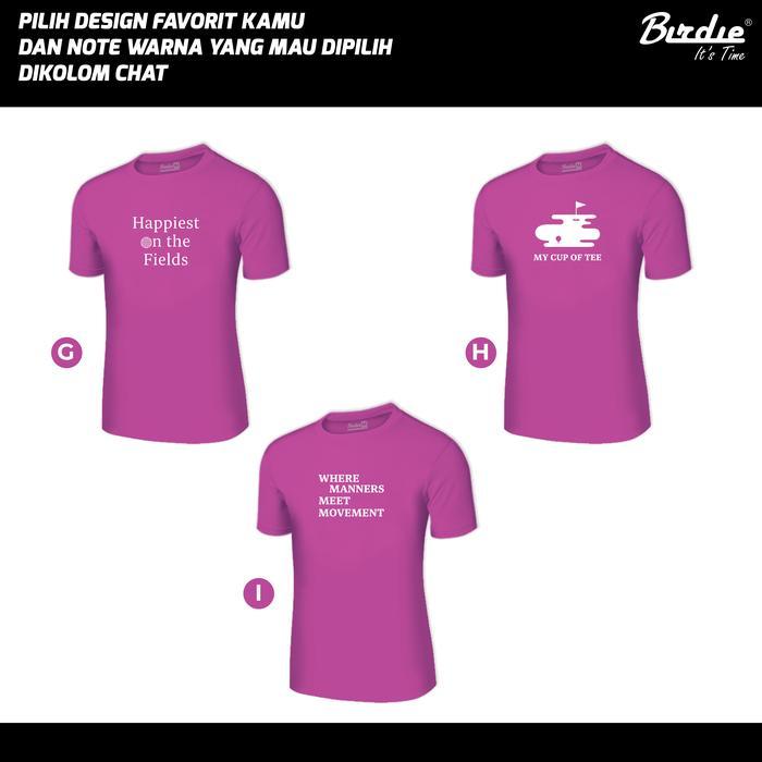 Sale Kaos Distro Female Golf Premium Quality Cotton Combed Original Birdie