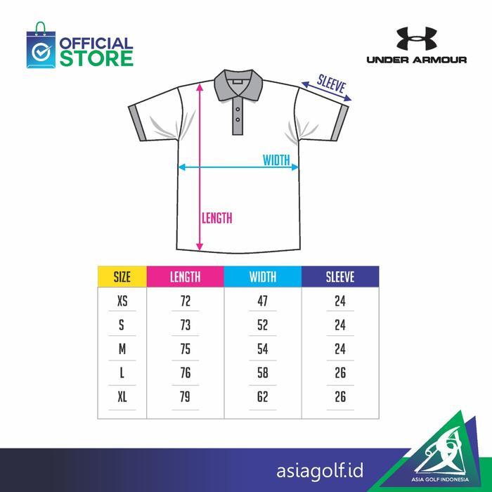 Polo Shirt Golf Under Armour Plan Etching Um0971 Golf Kaos Golf