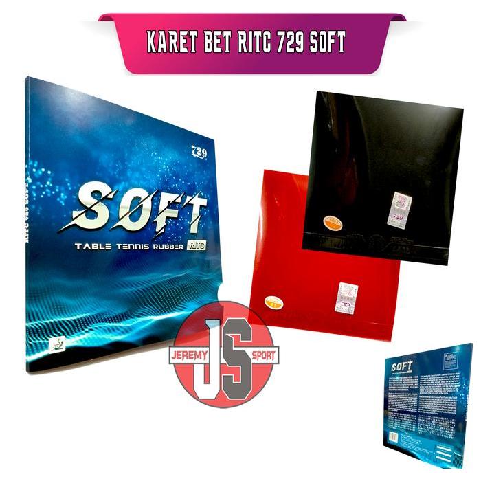 RITC 729 SOFT - KARET RUBBER BET BAT PINGPONG TENIS MEJA RITC 729 SOFT