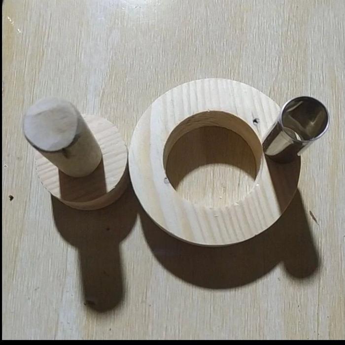 Cetakan Donat Kayu Jati Bentuk Ring /Cetakan Donat Bomboloni