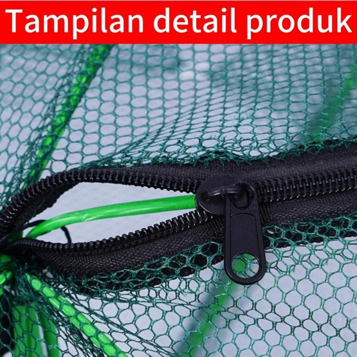 Ready- Perangkap Ikan Jebakan Udang Lobster Lele Jaring Nilon Bubu Jaring 6, 8, 10, 12, 16 Dan 20