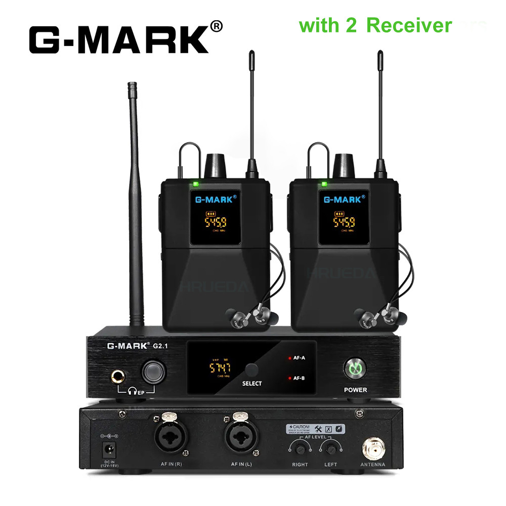 In Ear Monitor UHF  Wireless Return Frequency Selectable For Stage
