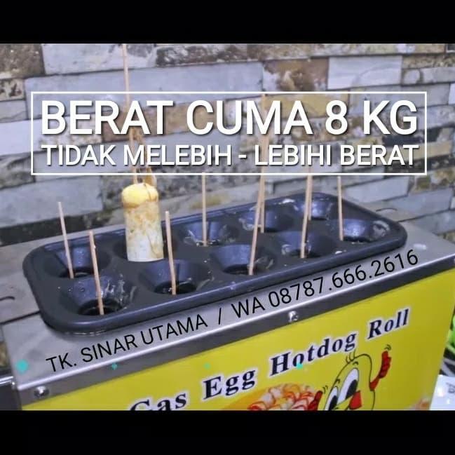 Gas Mesin Sostel Sosis Telur Alat Egg Roll Hotdog Telor Kompor 10 E