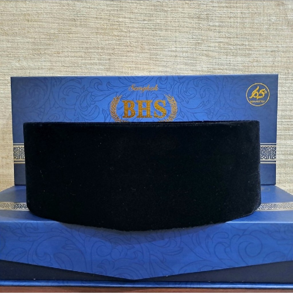 Songkok Bhs / Songkok Bhs Pria Dewasa / Songkok Hitam Bhs Pria Dewasa / Peci Bhs