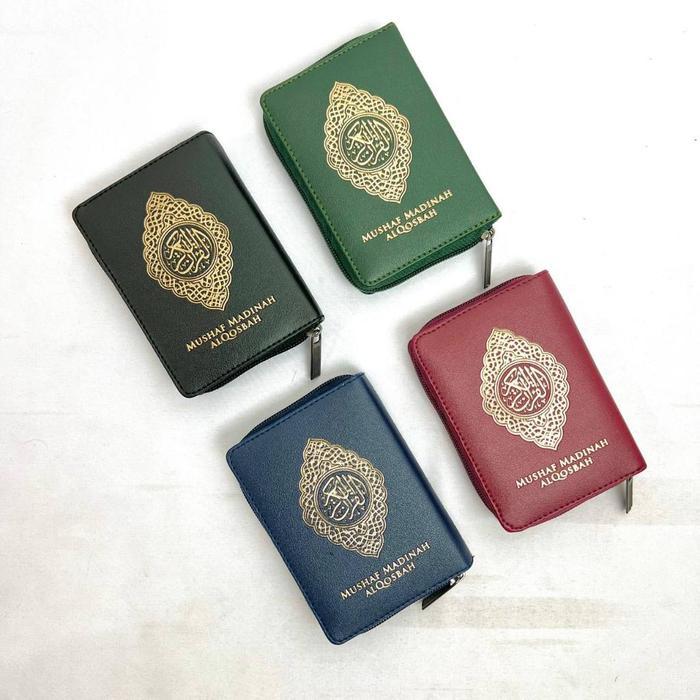 Sedia Mushaf Standar Madinah Saku, Mushaf Madinah Al Qosbah Ukuran Saku A7 Resleting Al Qosbah Best