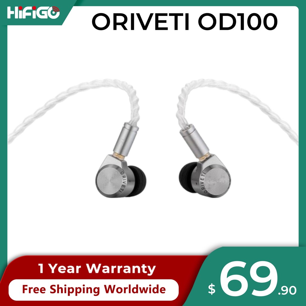 ORIVETI OD100 Exclusive DLC 9.2mm Dynamic Driver Earphones HiFi Music Wired CNC Milled Metal In Ear 