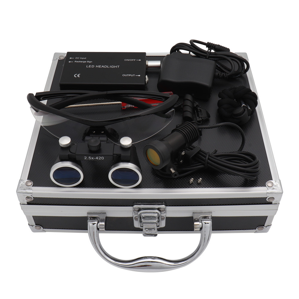 Dental Loupes Dental Magnifier Dental Lab Medical Loupes Magnification Binocular 2.5/3.5X420