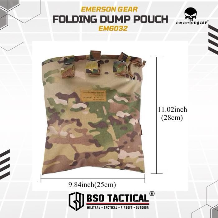 Lakum - Emerson Gear Tactical Dump Pouch Emerson Bag 1000D Cordura Multifungsi - Em6032