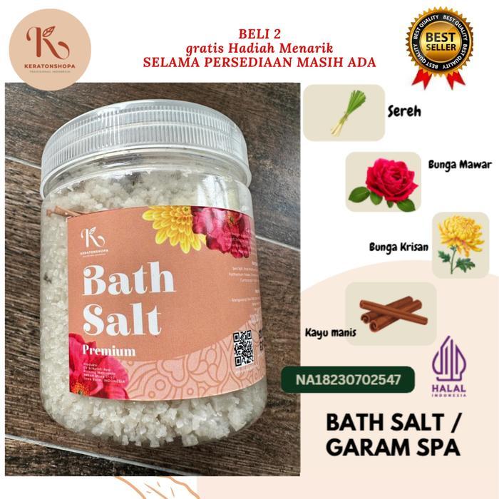 GARAM MANDI SPA KAKI TUBUH BATH SALT SOAK BUNGA ASLI HARUM MENGHILANGKAN BAU KAKI