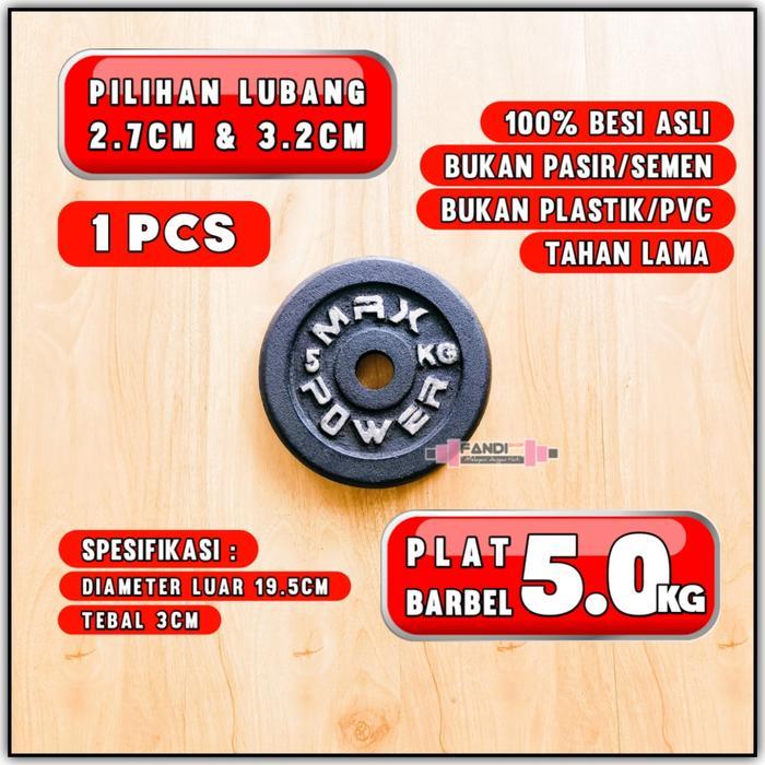 PLAT BARBEL 5KG / PLAT DUMBBELL 5KG / PEMBERAT BARBEL 5KG