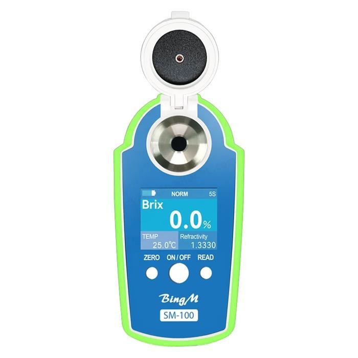 Sm-100 Digital Brix Refractometer Fruit Wine Alcohol Tester Handheld Portable Brix Refractometer