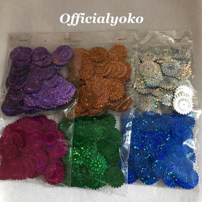 Manik Ramboci Dolar Gerigi Pelangi / Payet Cakra (15gram)