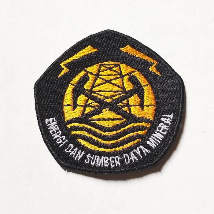 TERLARIS IRON Patches Bordir Komputer Logo Emblem Patch Patches Bet Badge Kementerian ESDM READY