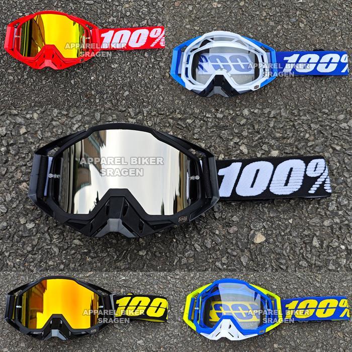 Kacamata Helm Goggle 100 % Goggles Helm Trail Cakil Enduro Tril Motocross Jpx Klx Crf Orca Gm Trabas
