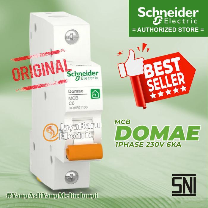 SH670 SCHNEIDER MCB Domae 1P 6A 10A 16A 20A 6kA SNI STOK TERBATAS