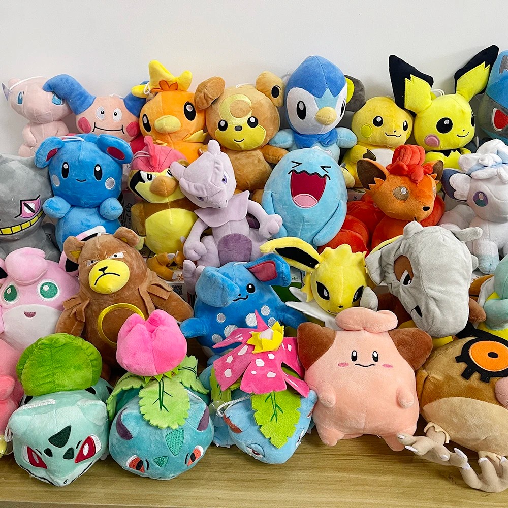 Pokemon Jigglypuff Vulpix Sylveon Litten Porygon Magikarp Gyarados Butterfree Plush Doll Pokmon