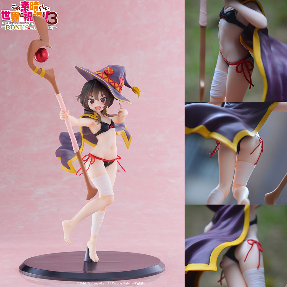 Original TAiTO Megumin Figure 18cm PVC Action Figure Swimwear Amine Birthday Gift Collectible