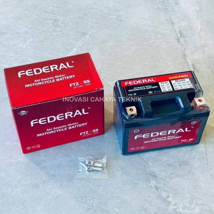 Aki Kering FTZ5S Federal - Aki Motor Federal FTZ5S - Aki Kering GTZ5S Kualitas Premium