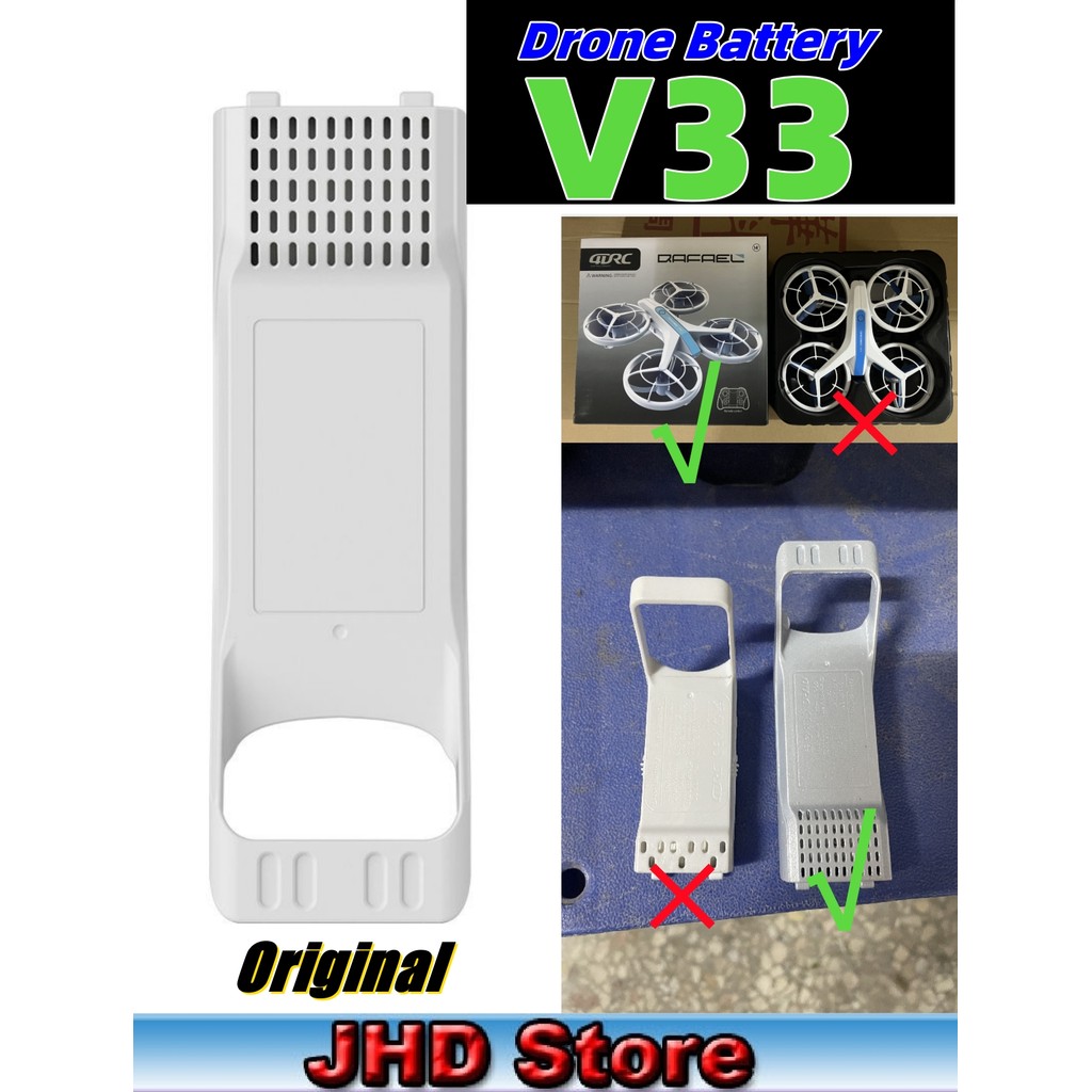 JHD Original 4DRC V33 Battery 4D-V33 RC Drone Battery 1200 mAh Battery 4DRC-V33 Drone Accessories