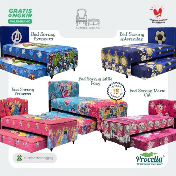 Springbed Sorong Olympic Procella Princess Bed Sorong Kasur Anak 2in1 - 100x200