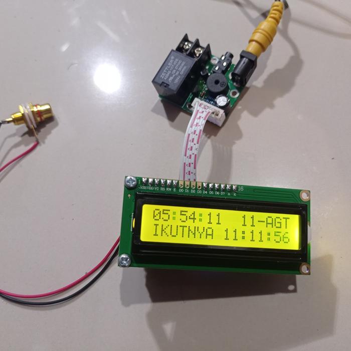 READY Controller JWS LCD 16x2 Mp3 AutoTartil Adzan -Jam Sholat Masjid LCD