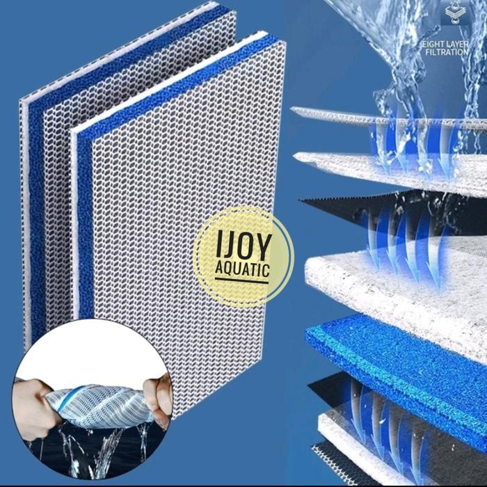 Busa filter akuarium 8D Honeycomb media filter akuarium