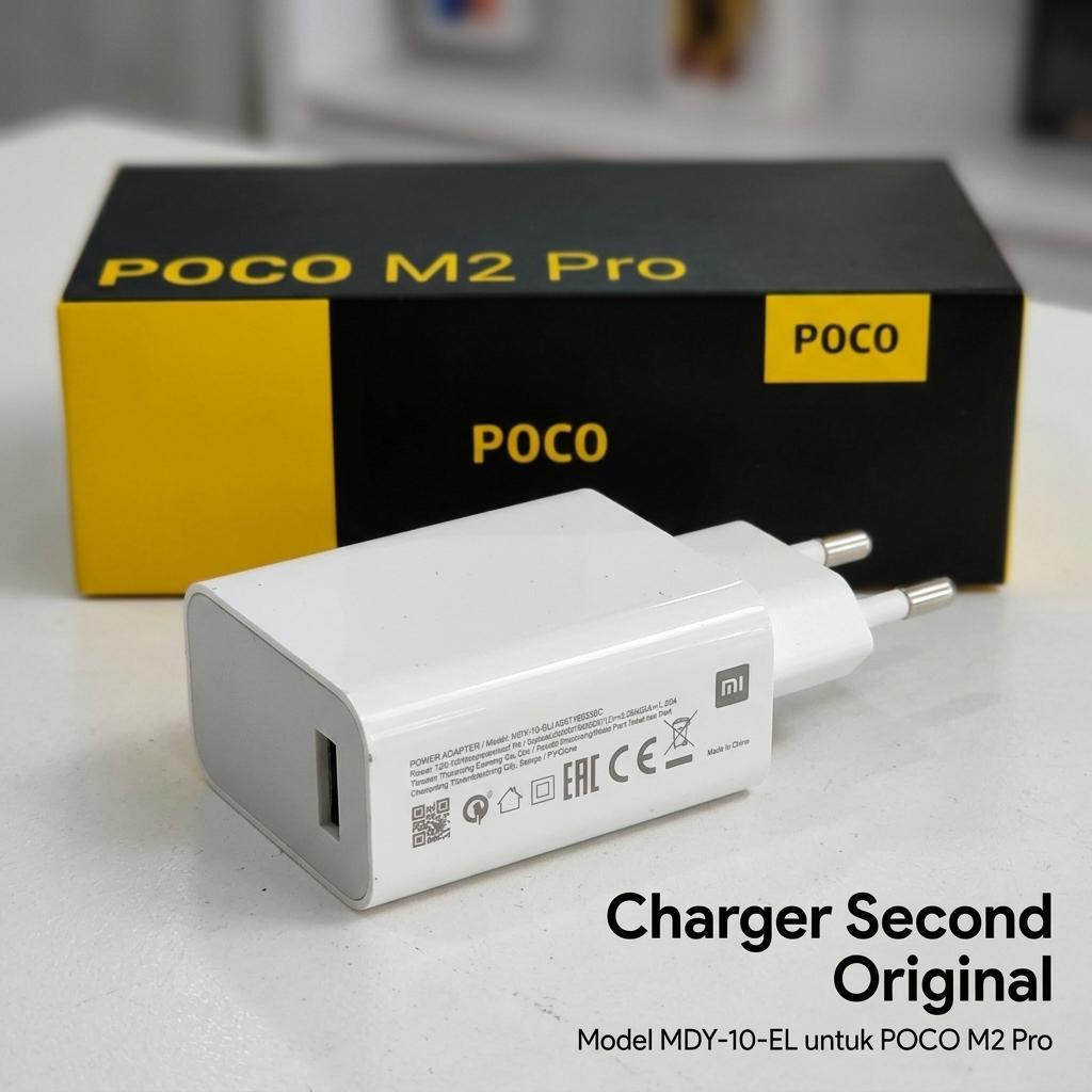 Adaptor Cas Xiaomi MDY-11-EZ Original Bekas White Port Turbo Charge 33W 11V 3A POCO M2 Pro