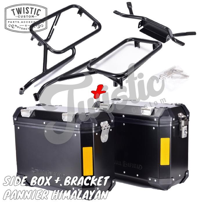 Side Box Samping Pannier Rack Bracket Motor Royal Enfield Himalayan Terbaru 