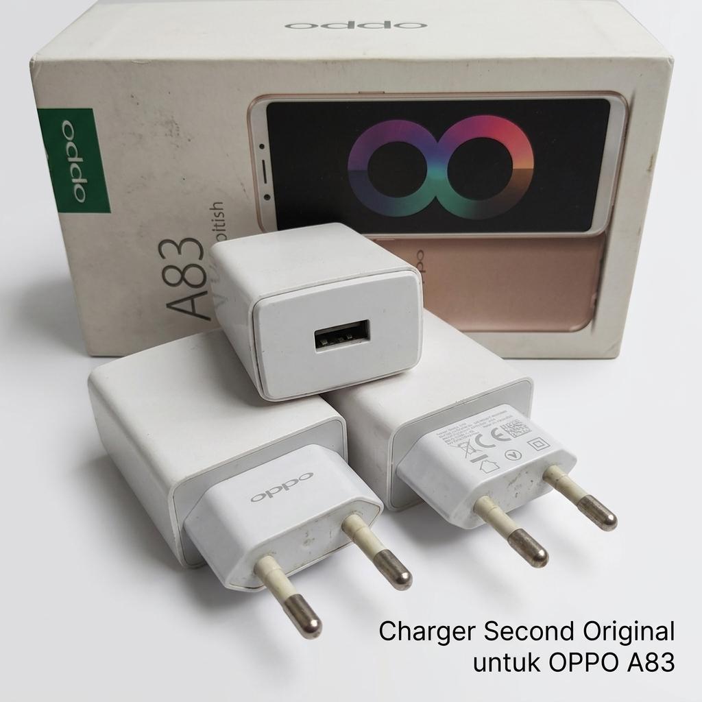 Adaptor Cas Oppo OP52CAED Second Original Bekas 5V2A 10W Cocok Untuk Oppo A83 Cas Stabil Kualitas Te