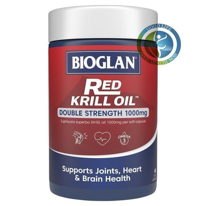 Original Bioglan Red Krill Oil Double Strength 1000mg 60 Capsules