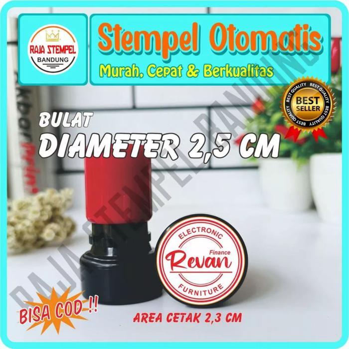 Sale Stempel Flash Bulat 2,5 Cm, Stempel Lunas Kecil, Stempel Voucher, Stampel Online Shop, Stempel