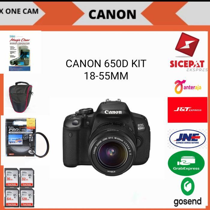Kamera Canon 650D Kit 18-55Mm F3.5-5.6 Terbaru 