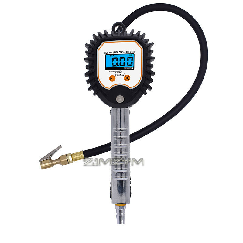 Digital Tire Inflator Gauge Gun Digital Tire Inflator Pressure Gauge LCD Tire Air Gun with Inflate