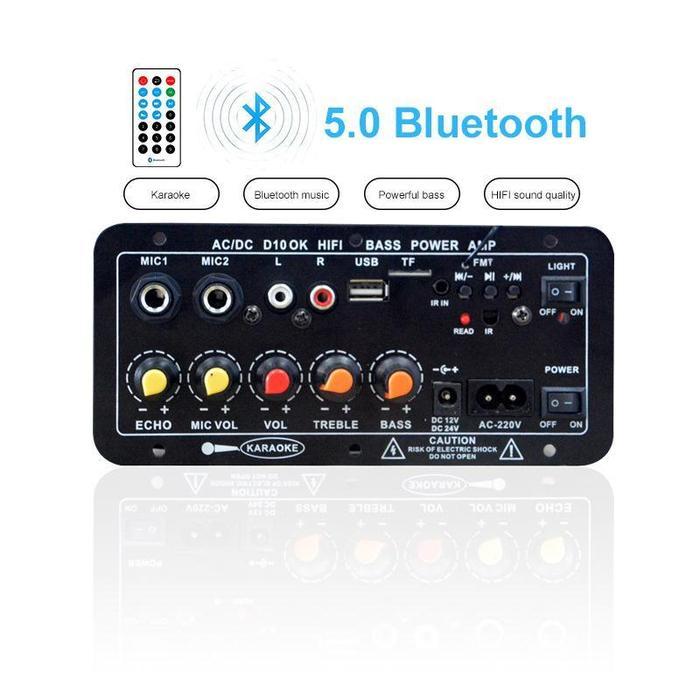 2.1 Amplifier Bluetooth 5.0 8-12 Inci Speaker AC 220V 12V 24V Kit Power Amplifier Subwoofer