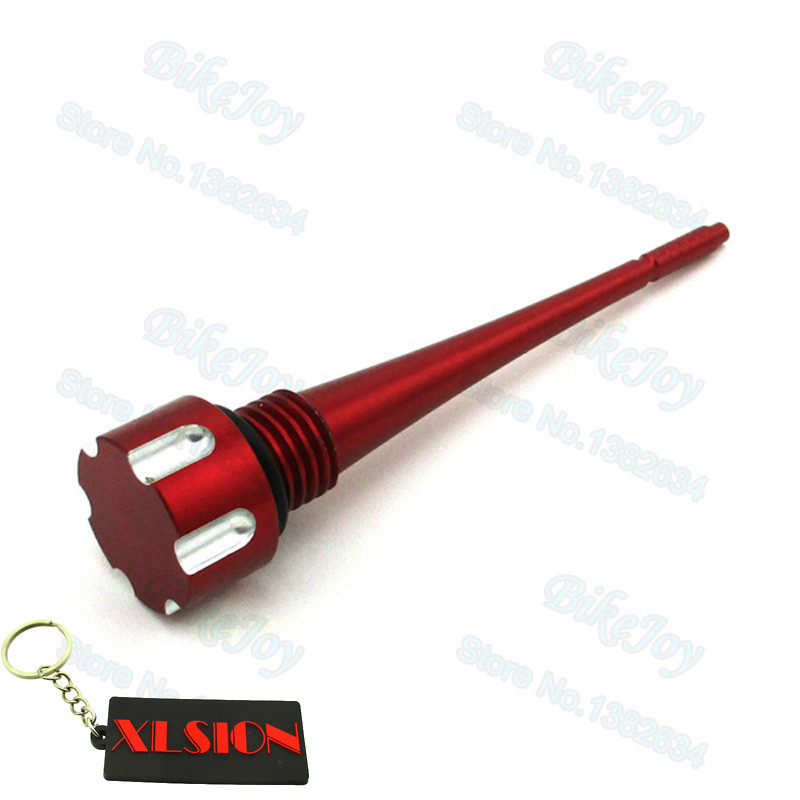 CNC Oil Dipstick Red for Lifan YX 125cc 140cc Engine Pit Dirt Bike