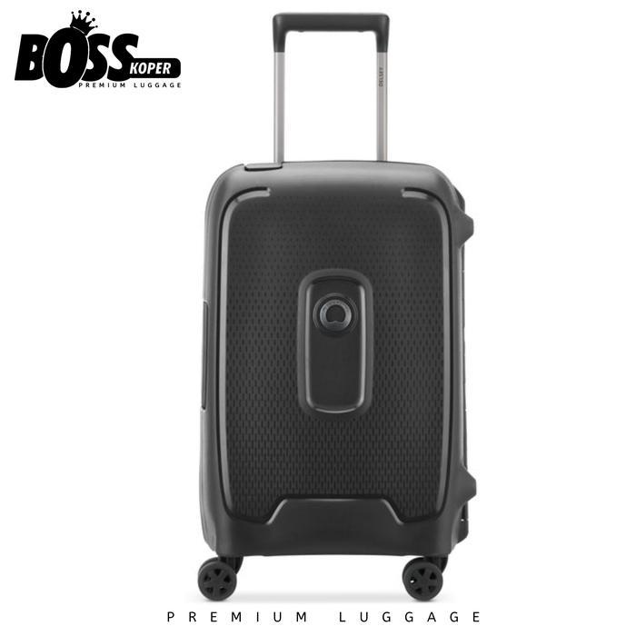 Koper 20 Inch DELSEY (Moncey) Hardcase Kabin Tanpa Zipper Small Frame - Hitam