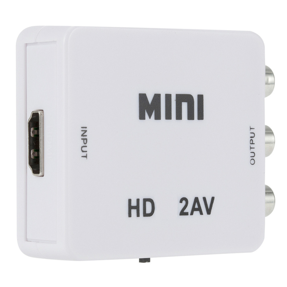 HDMIompatible to AV RA onverter HDTV2AV AV2HDTV 1080P Adapter Box With USB able NTS PAL Supported