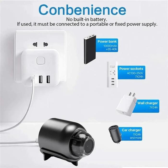 READY Kamera Mini WIFI CCTV Mini Tersembunyi Tanpa Kabel 1080P cctv wifi jarak jauh lewat hp camera