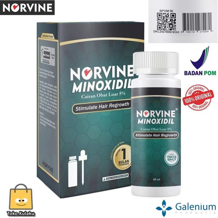 Norvine Minoxidil 5 Serum Penumbuh Rambut Bpom