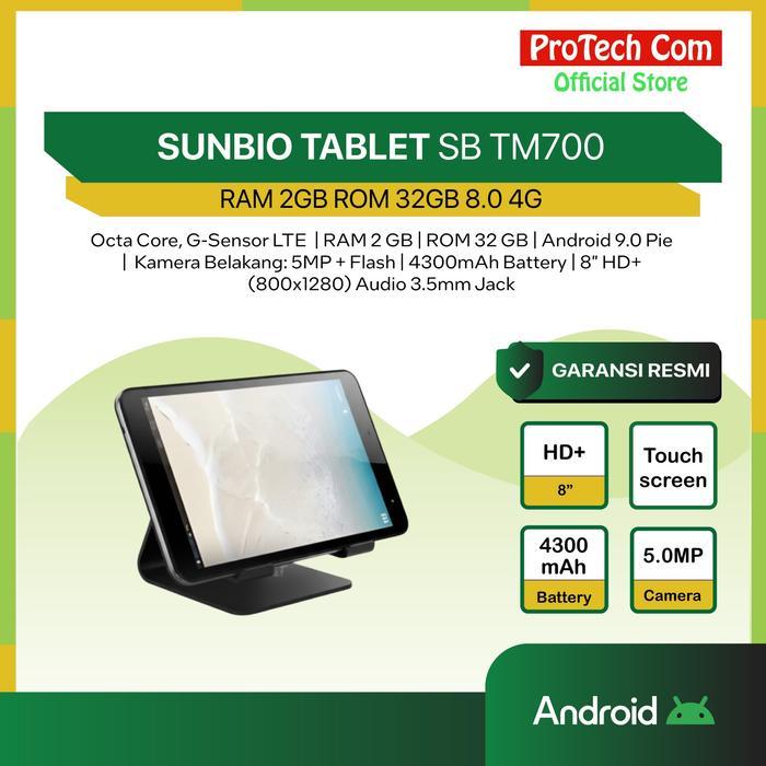 SUNBIO TABLET SB TM700 RAM 2GB ROM 32GB 8.0 4G