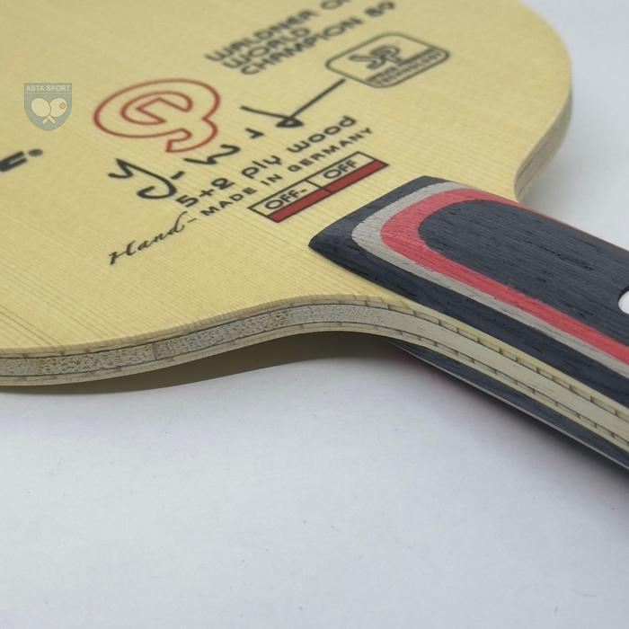 Donic Waldner World Champion 89 Raket Tenis Meja Pingpong OFF/OFF+ 5 Ply 2 Carbon Fleece Zylon Spruc