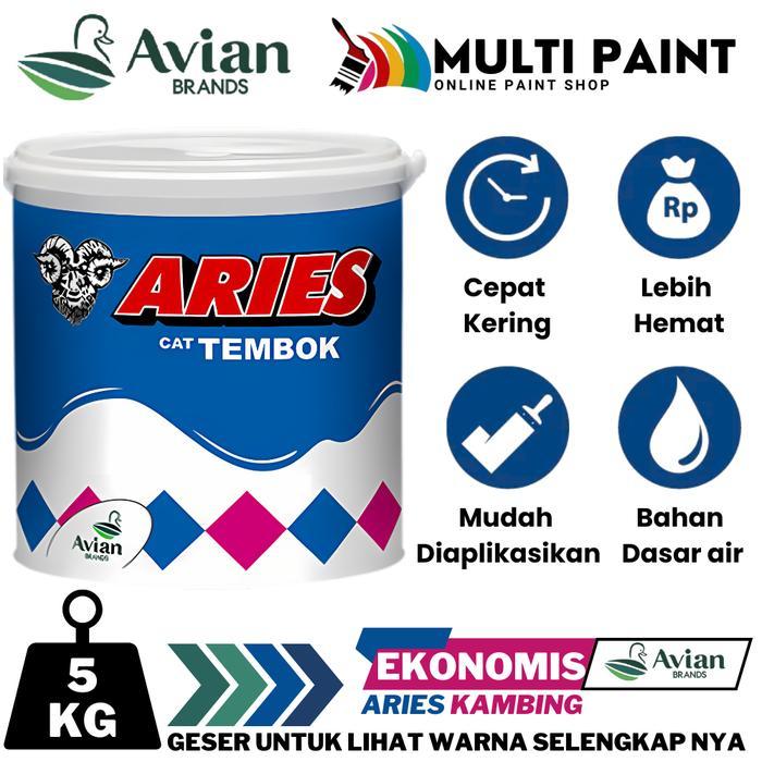 Cat Tembok Terbaik Avian Cat Tembok Aries Kambing 5Kg Avian Aries 5Kg Cat Tembok Aries Cat Dinding