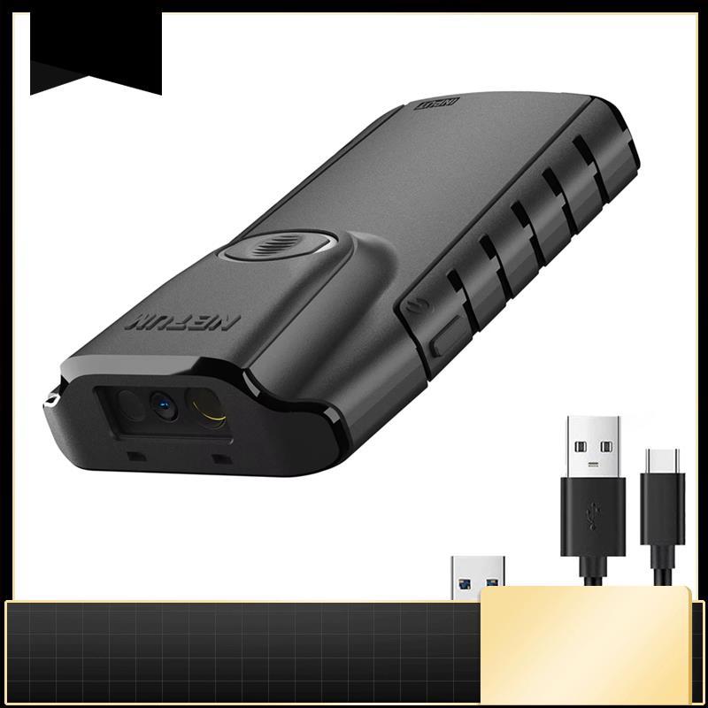 Terbaru NETUM Wireless CCD Barcode Scanner And E800 Bluetooth 2D QR Bar Code Reader PDF417 Scanner F
