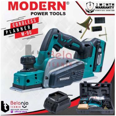MODERN Cordles Planer M 90 Mesin Serut Baterai Mesin Pasah Baterai M90