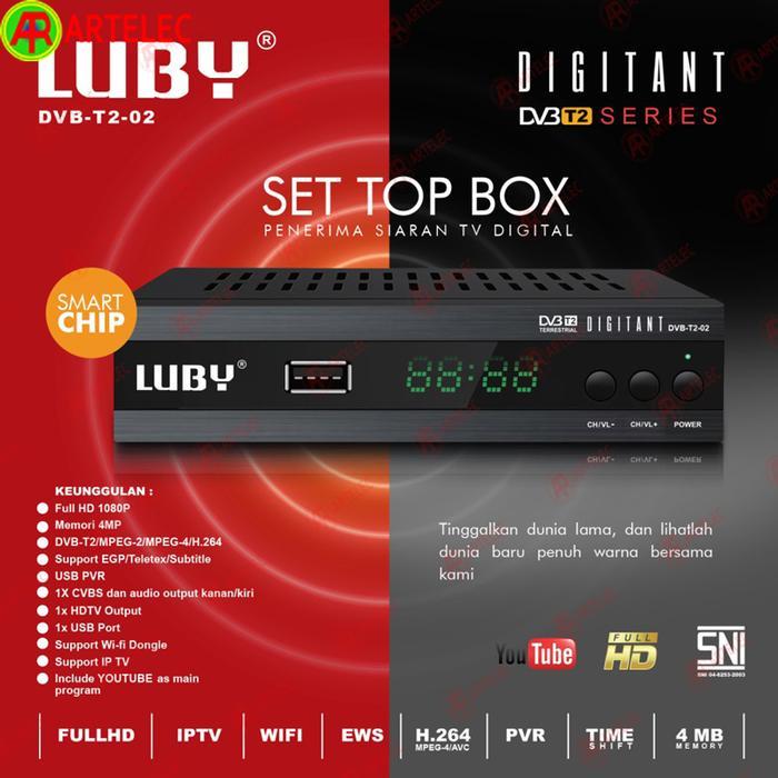 Set Top Box STB LUBY DVB T2-02 STB Digital Luby