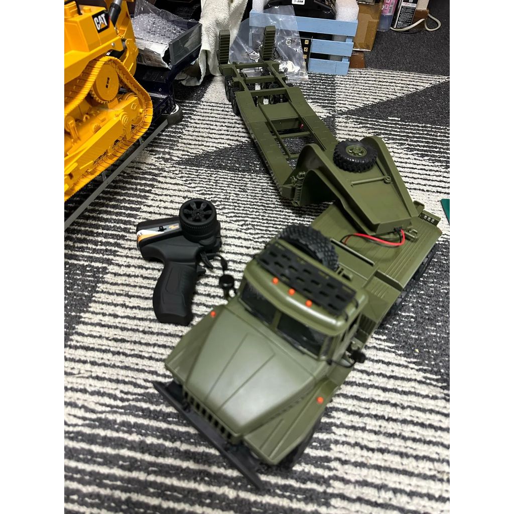 WPL Military Truck B363 B36 E1 Car RC Truck Transport Vehicle Trailer 116 Full Scale Military e