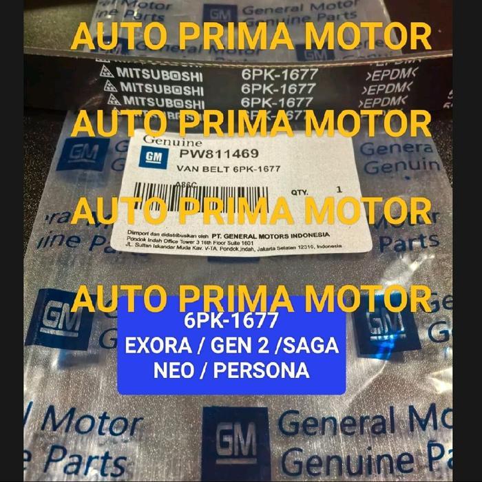 Fan Van V Belt Tali Kipas Belting 6Pk-1677 Exora Gen 2 Saga Neo Persona 6Pk1677