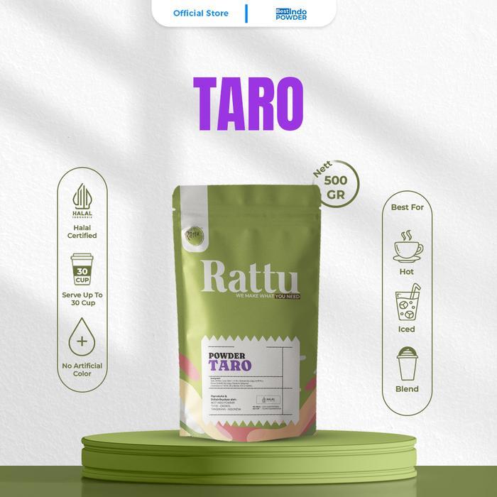 Rattu Beverage Taro / Bubuk Taro / Powder Taro / Talas Ungu Bubuk