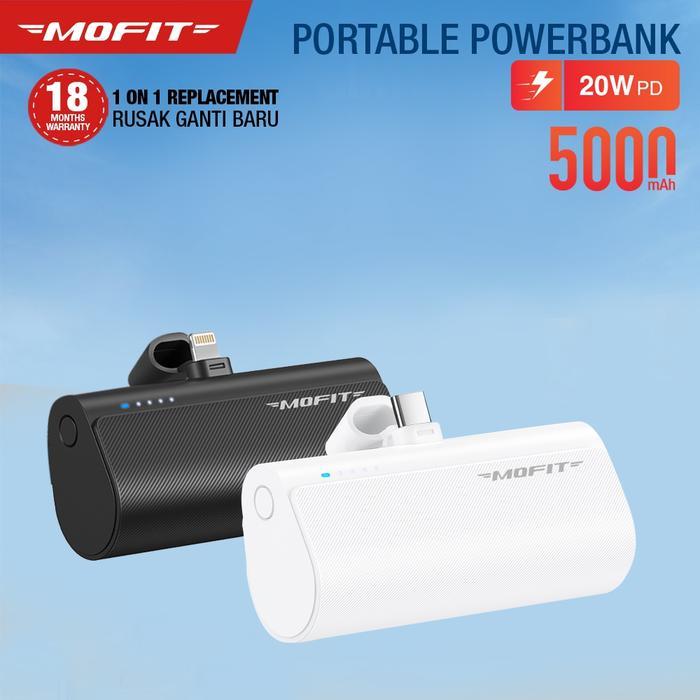 Powerbank MOFIT Portable Mini 5000mAh PD 20 Watt + Quick Charge 3.0