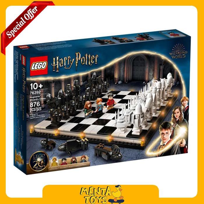 LEGO Harry Potter 76392 Hogwarts Wizards Chess Board Game Golden Snape